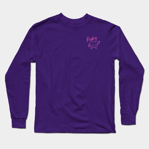 Risky Biscuit (pink lady edition) Long Sleeve T-Shirt by Go Help Yourself Podcast